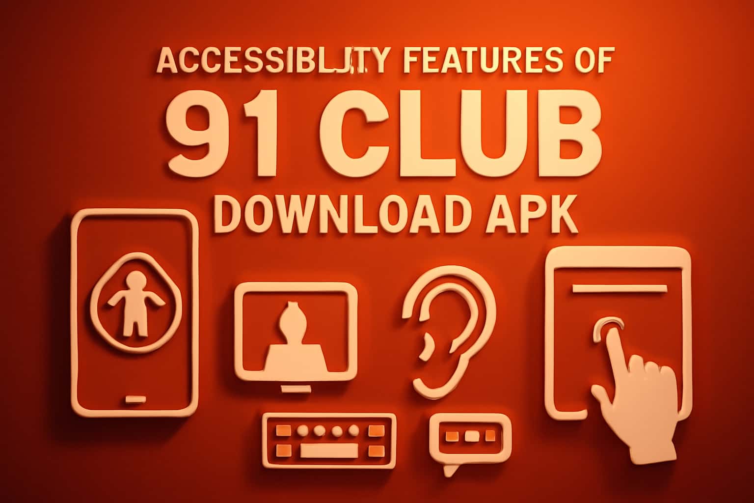 A professional depiction of accessibility features in an app interface, highlighting inclusivity.
