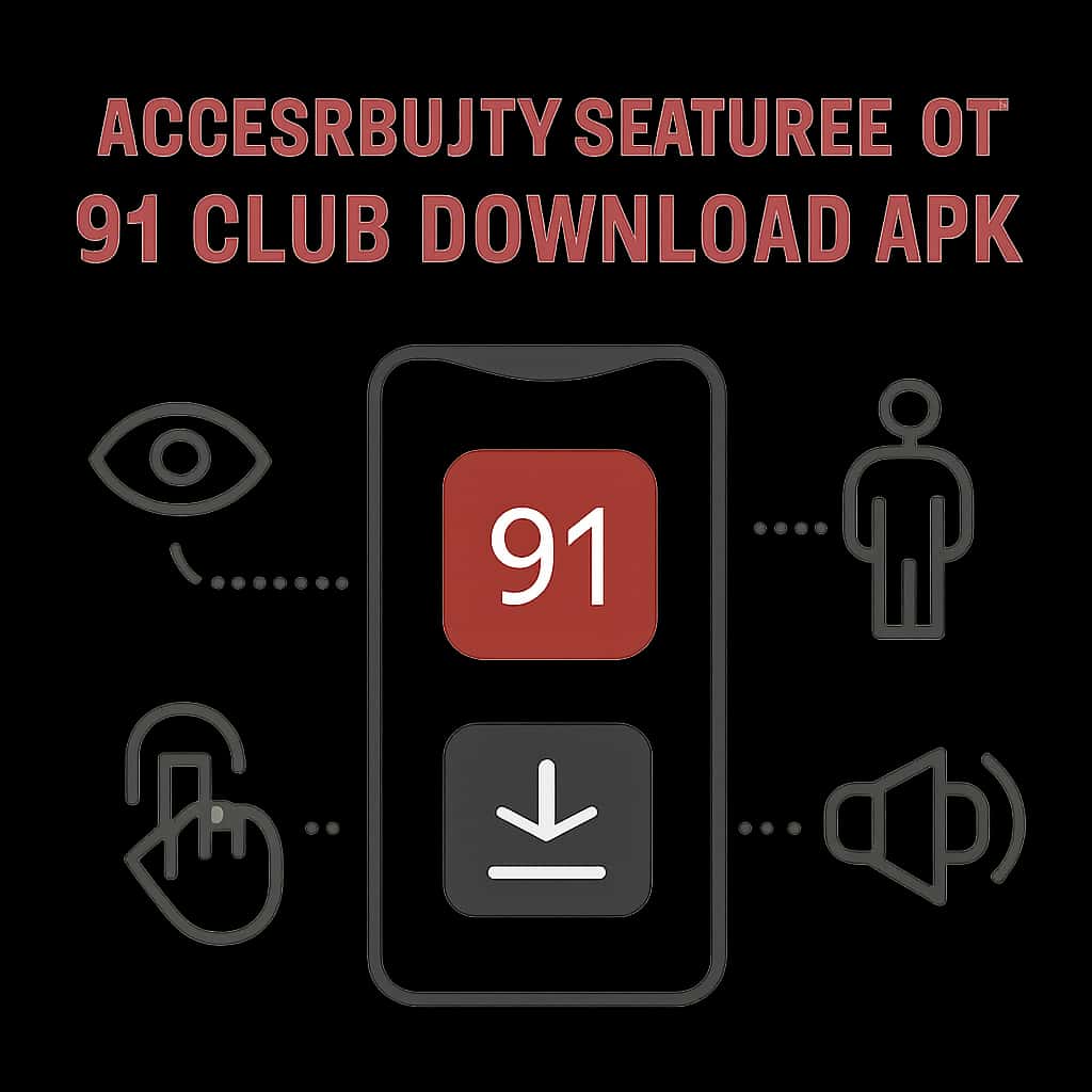 An educational diagram illustrating various accessibility functions in the app.