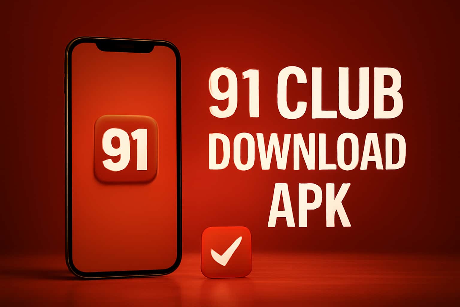 Illustration showcasing 91 Club Download APK Mobile Compatibility.