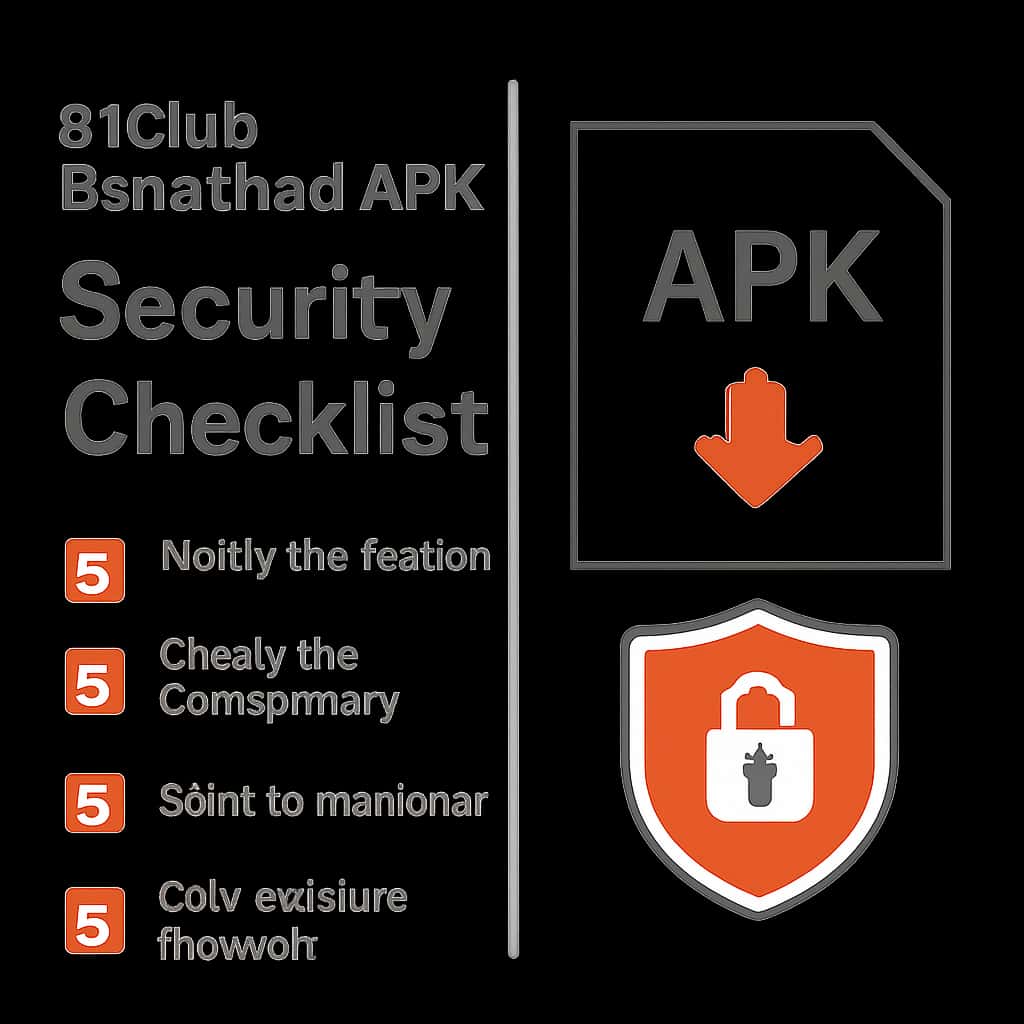 Illustration detailing security steps for 91 Club Download APK.