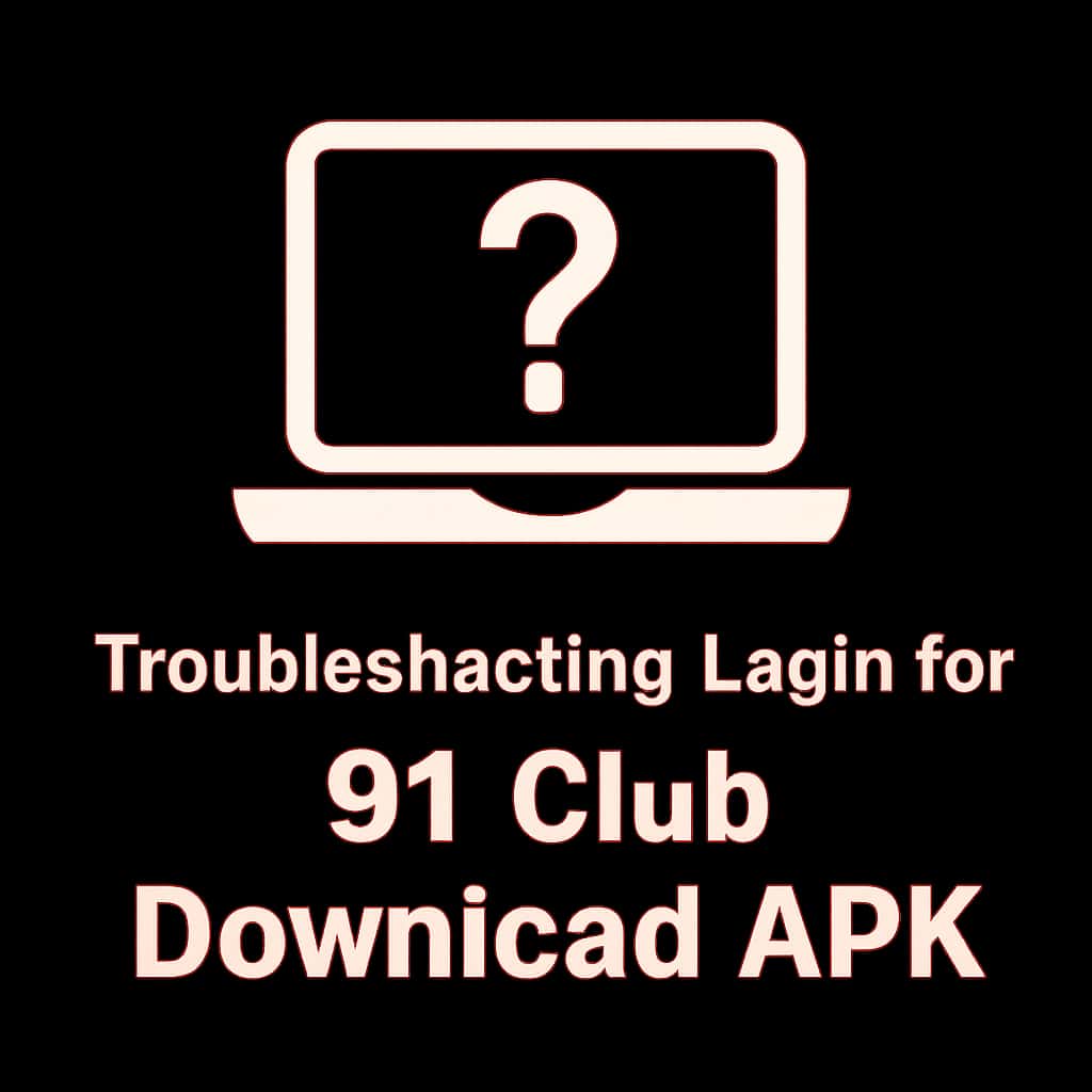 Icon representing support for Troubleshooting Login for 91 Club Download APK.