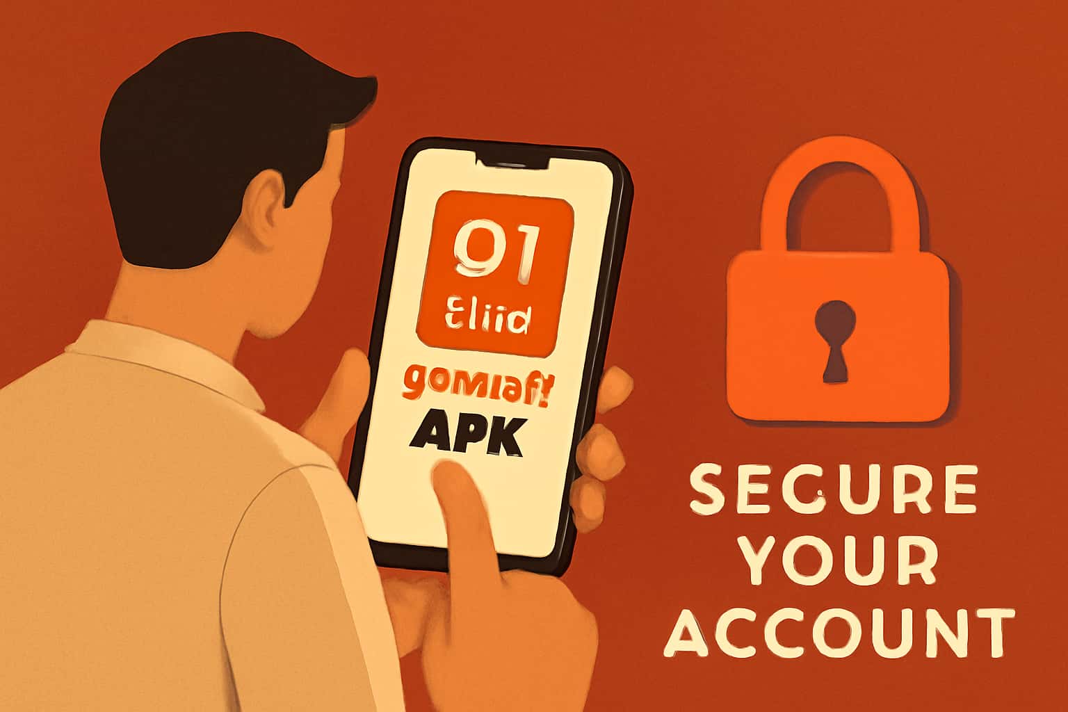 An informative visual representation focusing on securing a 91 Club Download APK account.