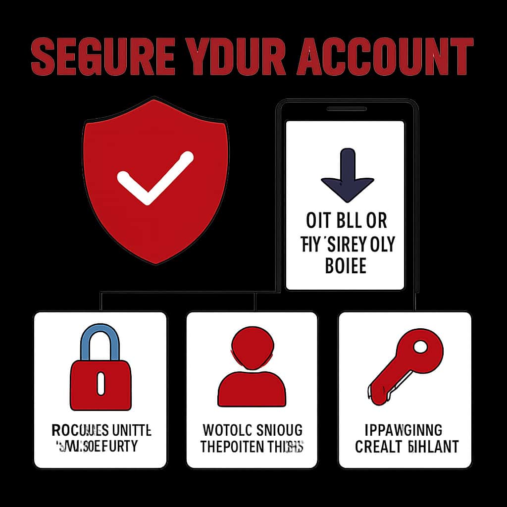 A diagram outlining key security measures for a 91 Club Download APK account.